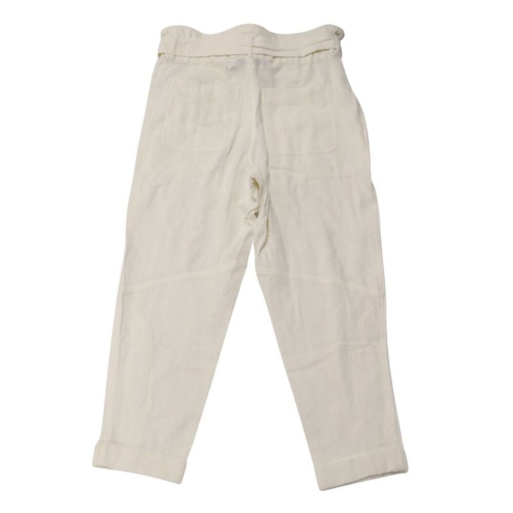 IRO High Waisted Pants in White Cotton